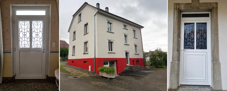 Fin de chantier de rénovation de fenêtres pour cette ferme à Suarce 90