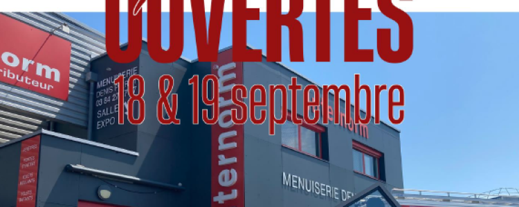 Journées Privilèges DP Menuiserie – 18 & 19 septembre