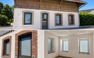 Rénovation des fenêtres internorm avec store intégré à Brunstatt Dindenheim