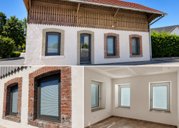 Rénovation des fenêtres internorm avec store intégré à Brunstatt Dindenheim