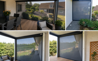 Protection solaire d’une terrasse avec des stores ZIP Renson à Botans (90)