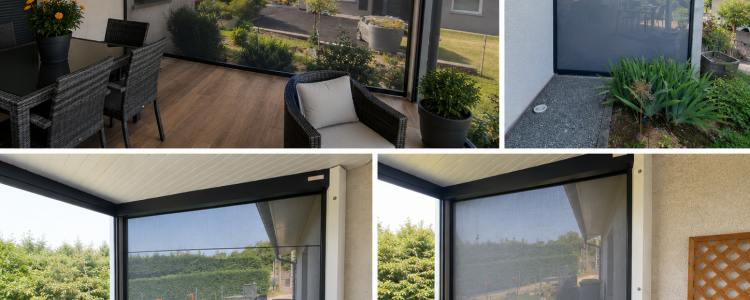 Protection solaire d’une terrasse avec des stores ZIP Renson à Botans (90)