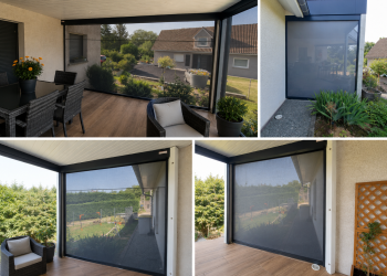 Protection solaire d’une terrasse avec des stores ZIP Renson à Botans (90)